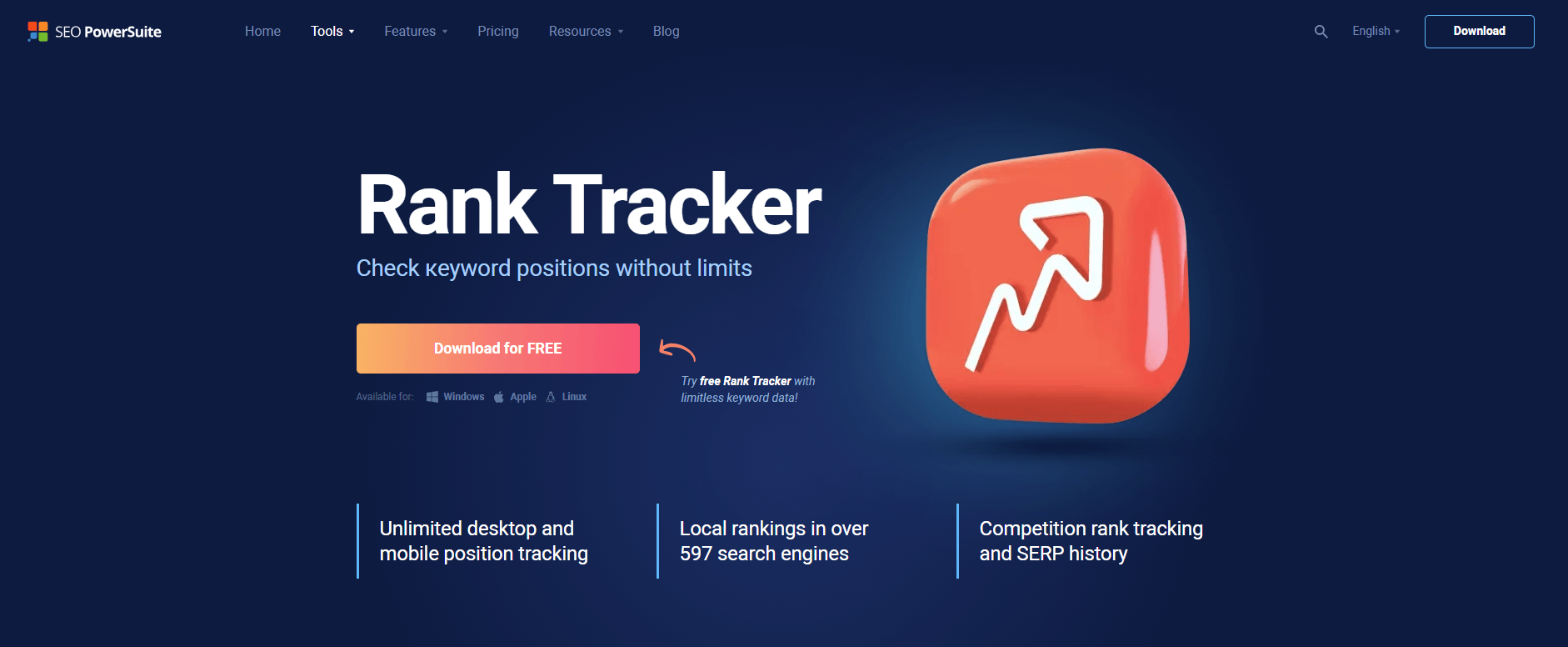 Rank Tracker by SEO PowerSuite